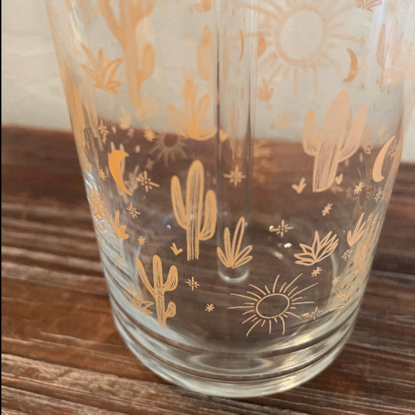 Cactus Glass Cup