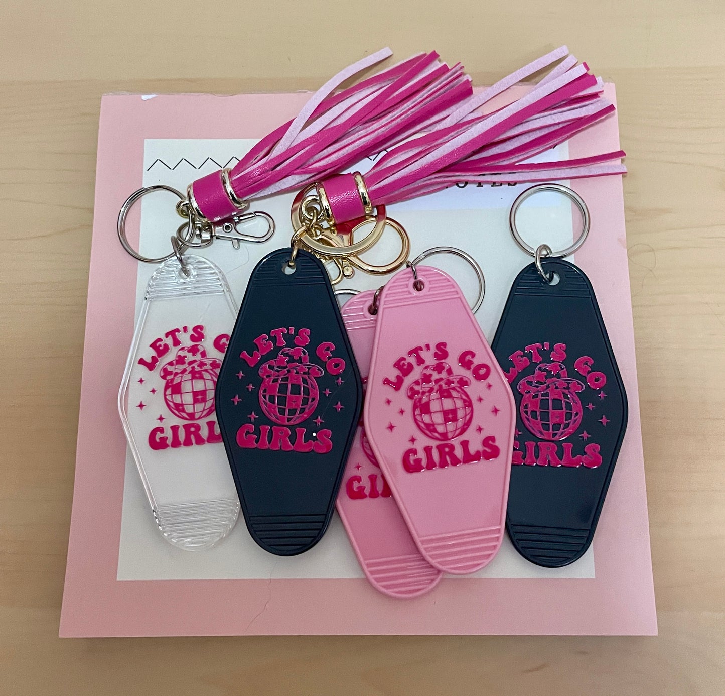 Let's Go Girls Keychain